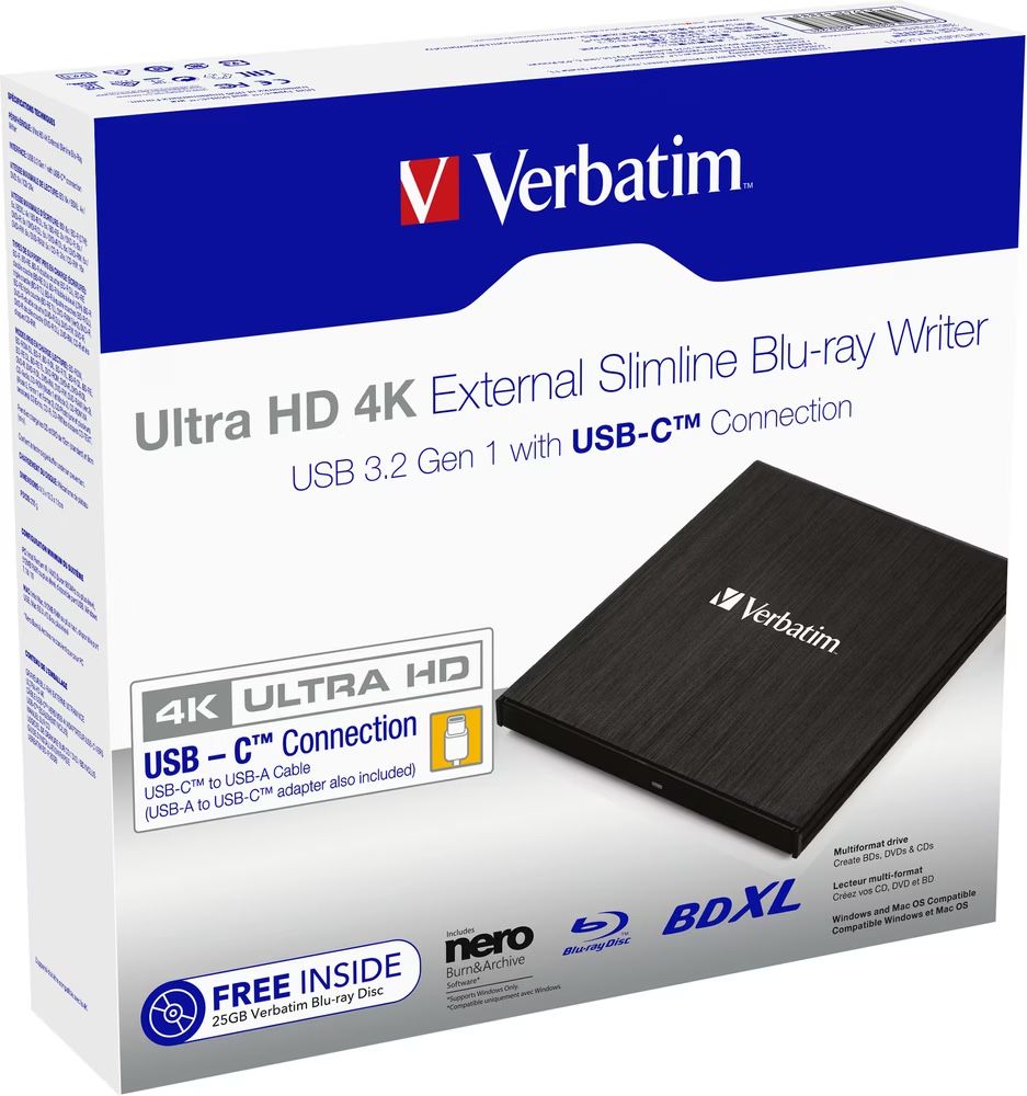 Tutti i DVDs: Verbatim Slimline Blu-ray Brenner – Usato da Hausen AG venduto da Blade60 2