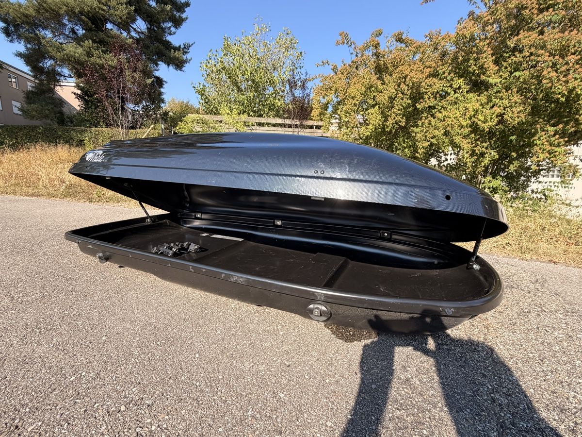 Neumann Box da tetto: Dachbox Neumann Whale Carbon schwarz 500L – Usato da Bolligen venduto da Tarahumara