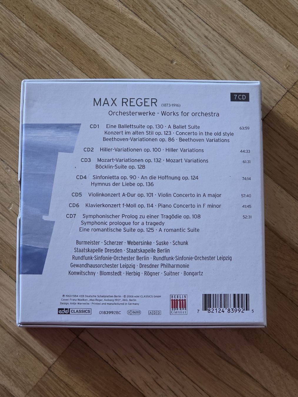 CDs: 7 CD Box: Max Reger Orchesterwerke – Gebraucht aus Aesch BL von immon 1