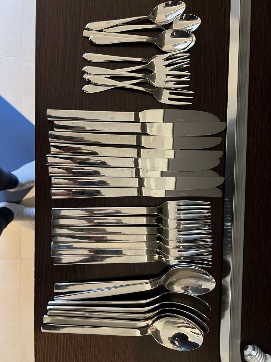 Cucine complete: Silverware Set, Stainless Steel, 45-Piece – Nuovo (secondo la descrizione) da Corsier GE venduto da Karol_save_planet 4