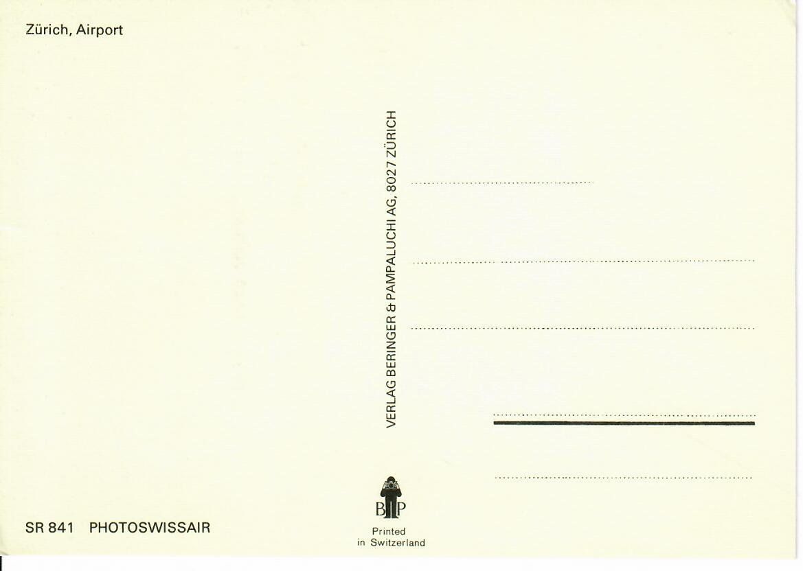 Cartoline postali: Zürich Airport – Usato da Hochdorf venduto da Ziegel-16 1