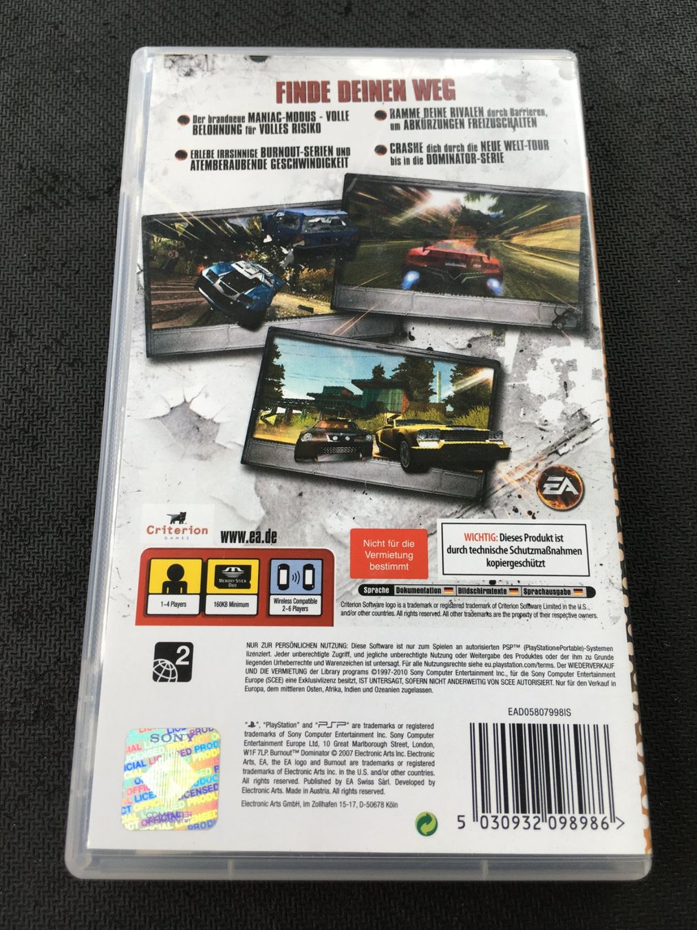 Sony Giochi: Burnout Dominator - PSP – Usato da St.Gallen venduto da sjosjo 1