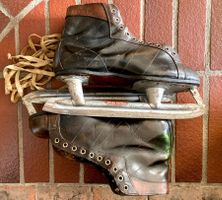 🌟Antike Vintage Schlittschuhe Polar Herold Deko Dekoration