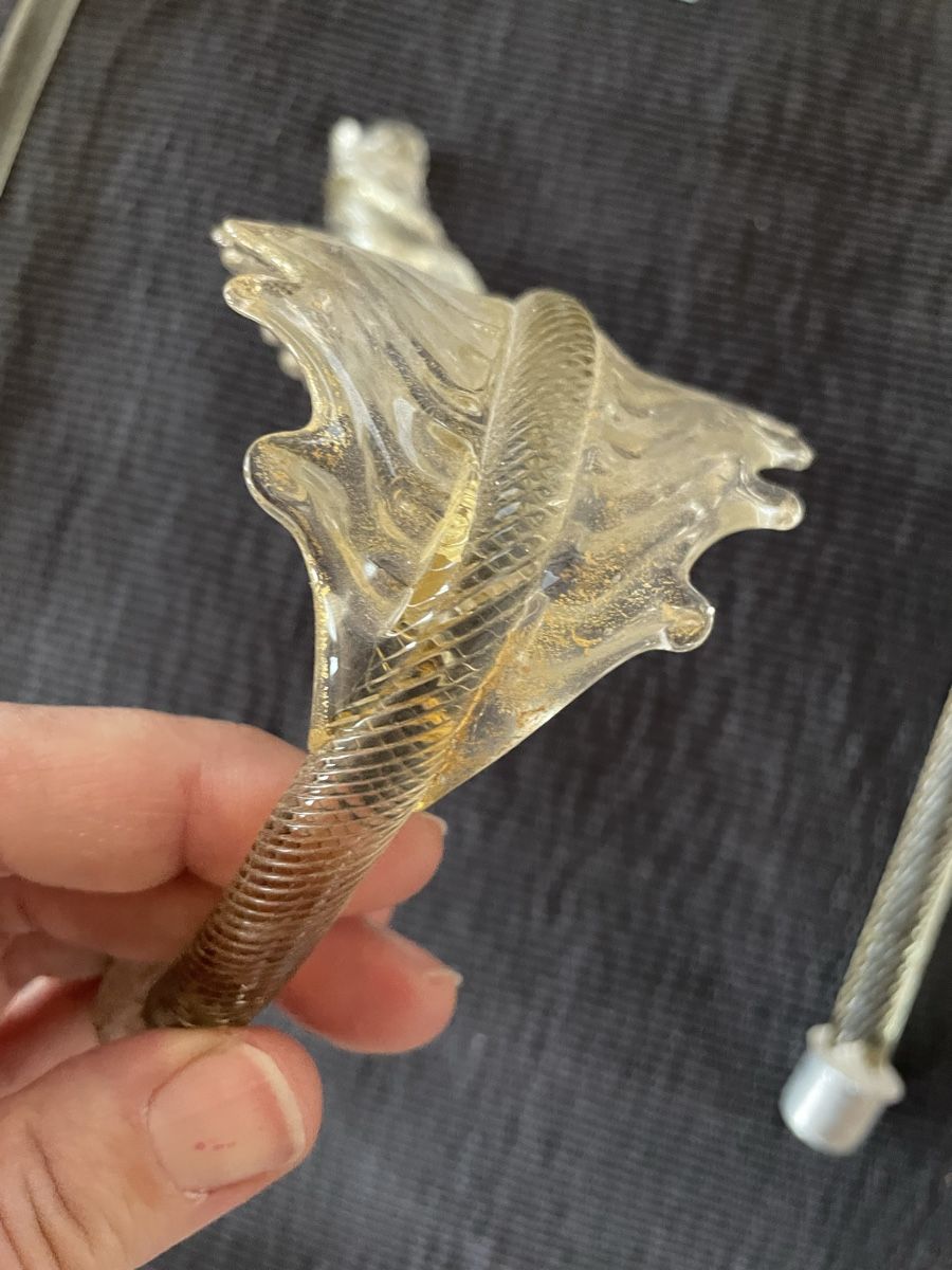 Kronleuchter & Deckenlampen: Elemente für Murano Lampe / Gold farbig – Gebraucht aus Rümlang von euqinom16 2