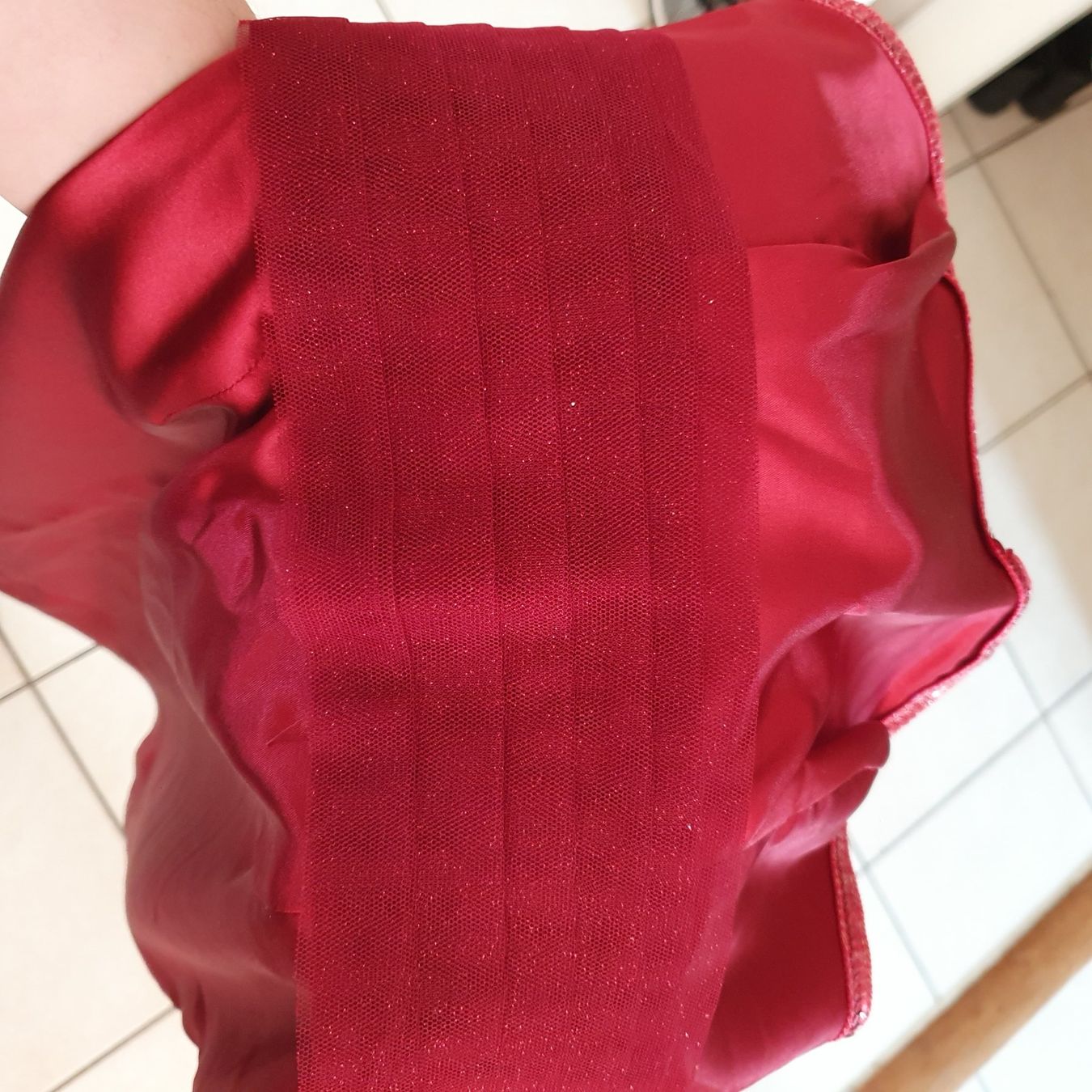 Vestiti: Robe de soirée courte bordeau taille 38 – Usato da Lausanne venduto da Af2016 4