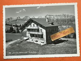 Alte Postkarte: Pension Mittenwald Flums-Berg, Rarität!
