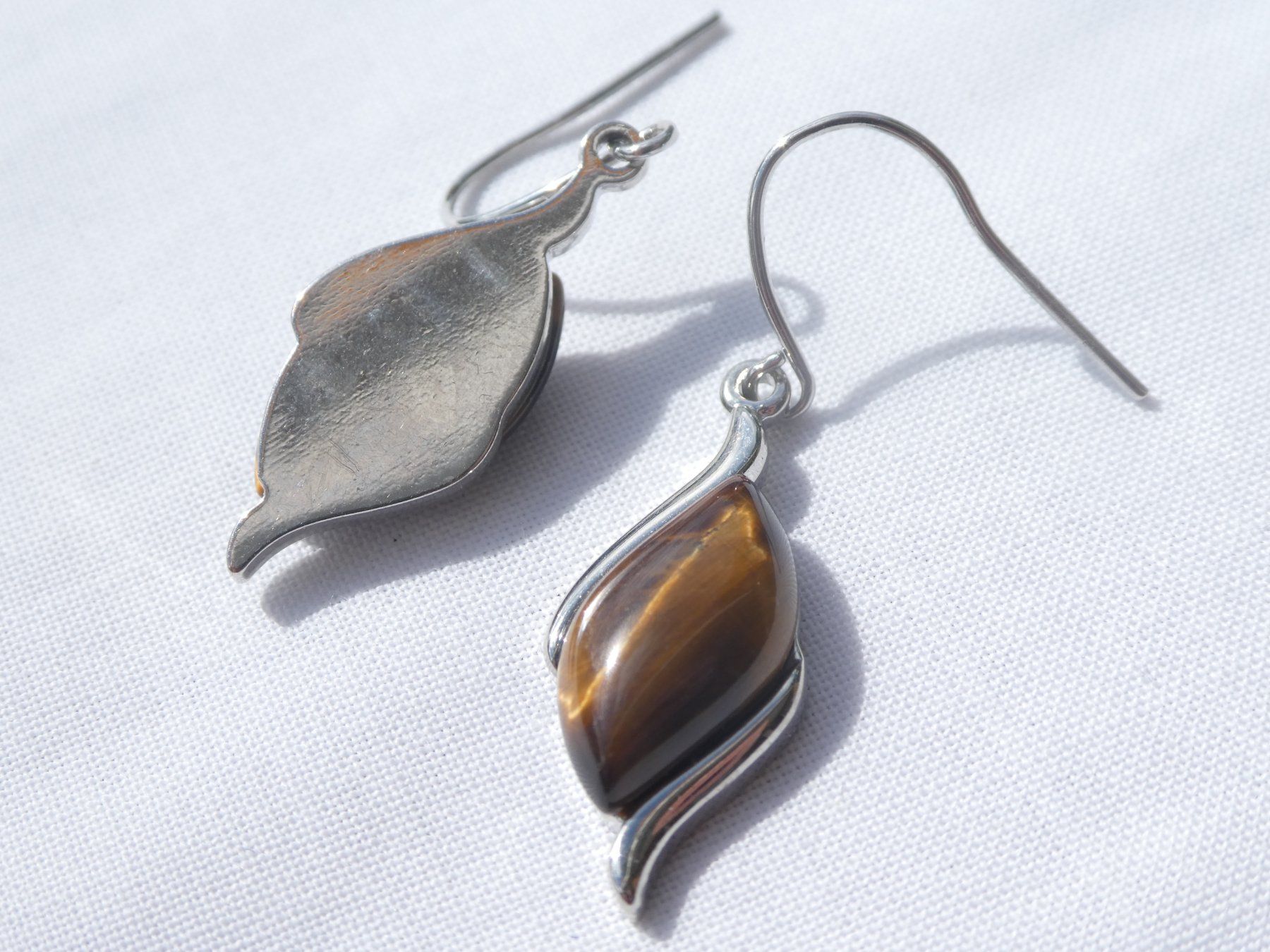 Ohrringe & -stecker: Ohrhänger, Tigerauge, Modeschmuck / neu – Neu (gemäss Beschreibung) aus Gattikon von kaandooh 2