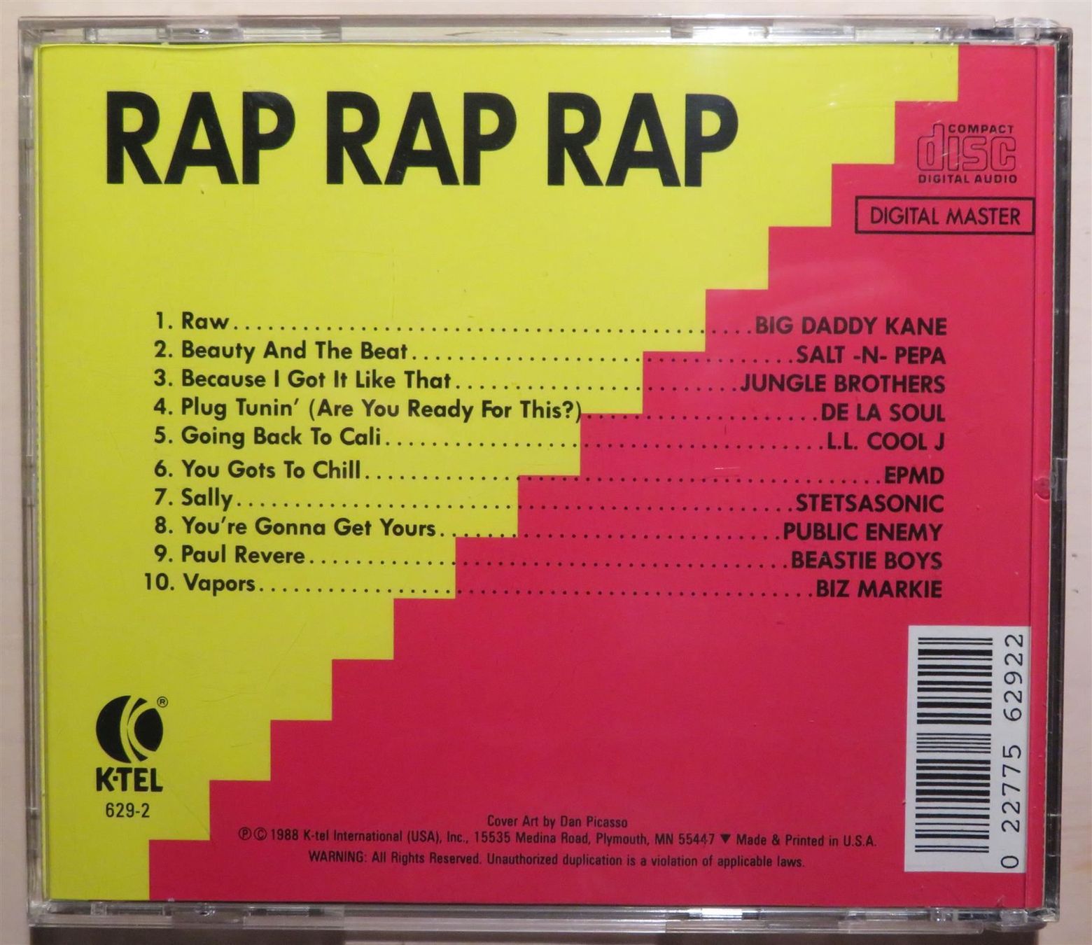 CD: CD Rap Rap Rap, USA 1988 – Usato da Oberriet SG venduto da Manick 1