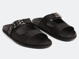 BALLY EMMY SLIPPERS - BLACK/SILVER GR.38 / NEU 500,-€