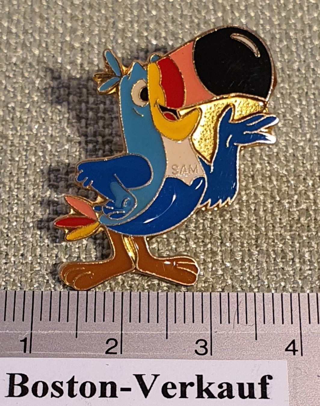 Placchette & Badge: A128 - Pin Kellogg Kelloggs Papagei – Usato da Reinach BL venduto da Boston-Verkauf 1