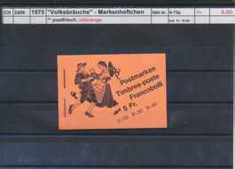 1979 "Volksbräuche" - Markenheftchen, ** postfrisch