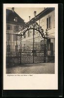 Basel, Hofgittertor vom Haus zum Raben