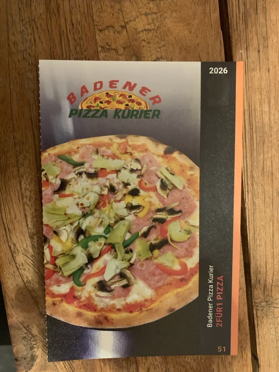 Bons: 2für1 Badener Pizza Kurier – Neuf avec emballage d'origine à Attelwil par TaraLee