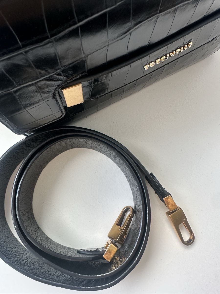 Coccinelle Borse da donna: Coccinelle black croc leather bag – Nuovo (secondo la descrizione) da Uster venduto da Monika_OB 3