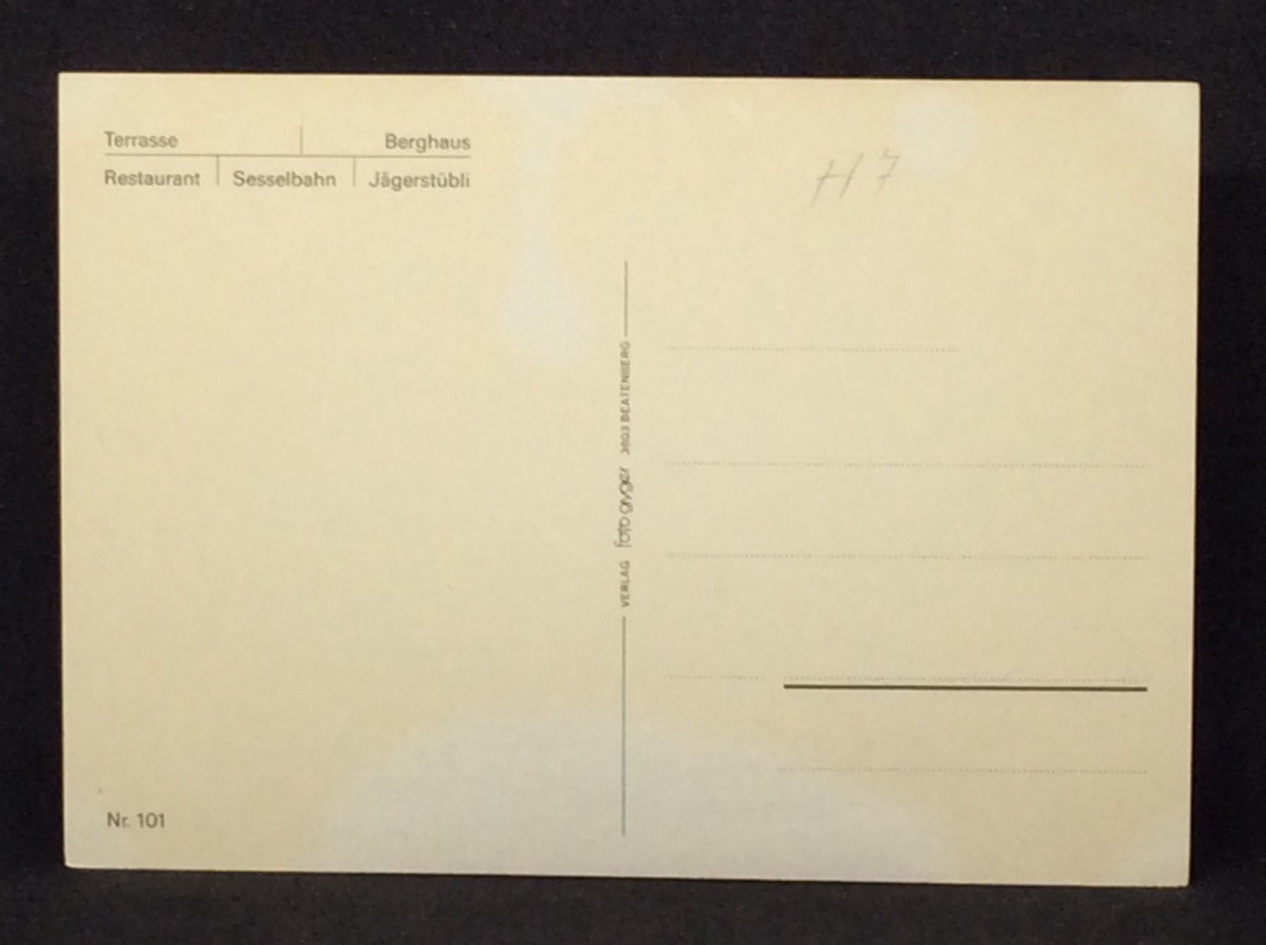 Cartoline postali: Berghaus Niederhorn 1950m Beatenberg – Usato da Widnau venduto da Brusi9 1