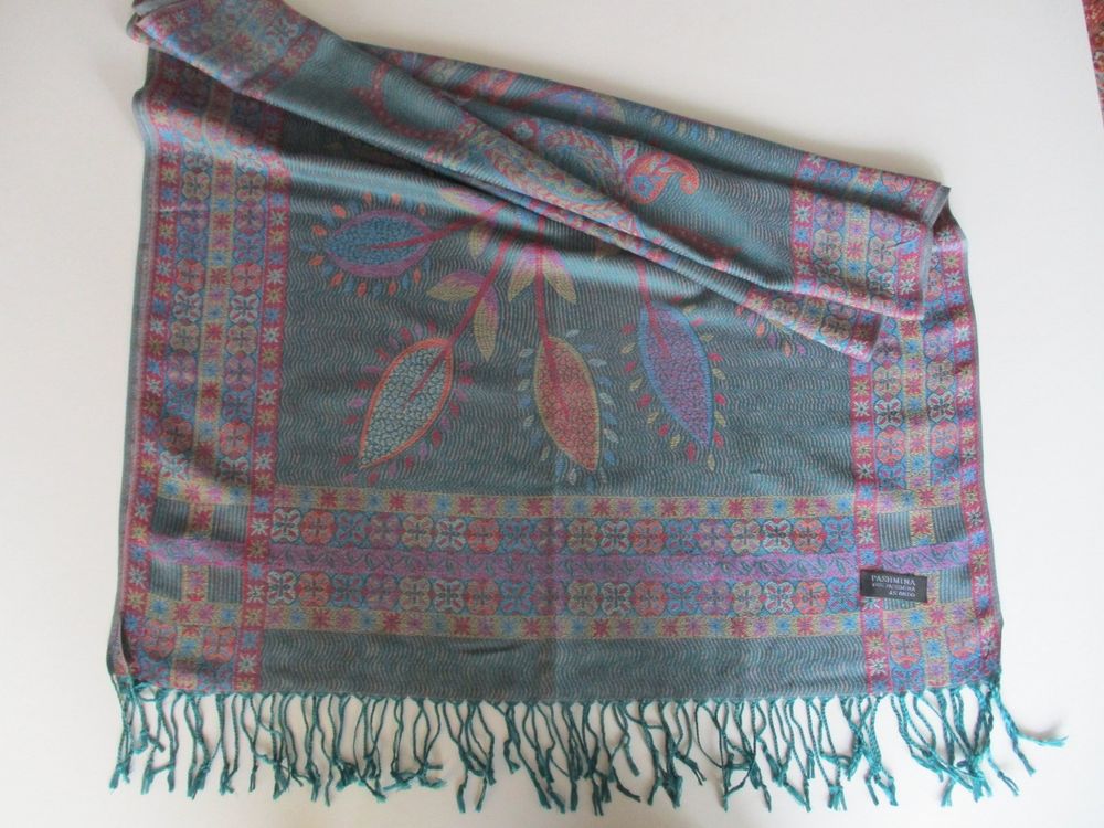 A269 Confezione Da 3 Pashmina Rosa Francia, Bianco E Pietra