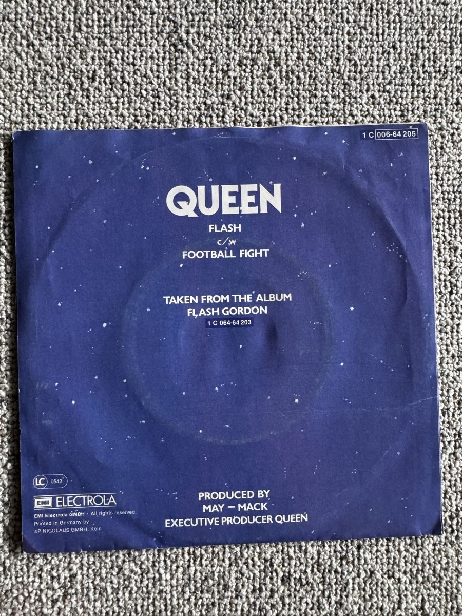 Vinyles: Queen -  Flash - 7" Single - 80s – D'occasion à Rorbas par BlackstarRecords 1