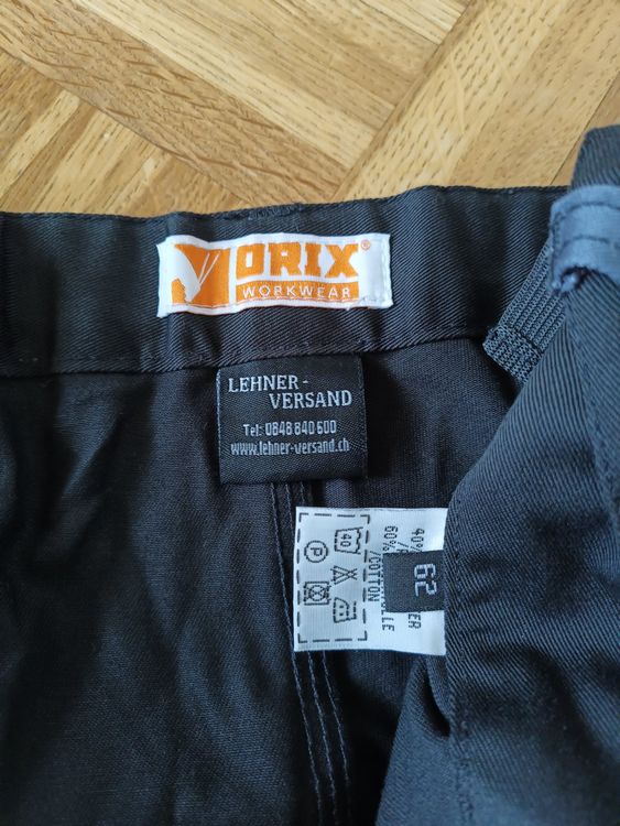 Pantaloni: Lehrer Versand Orix Arbeitshose Gr 62 schwarz/grau – Nuovo (secondo la descrizione) da Oberhofen am thunersee venduto da cri_6md2 1