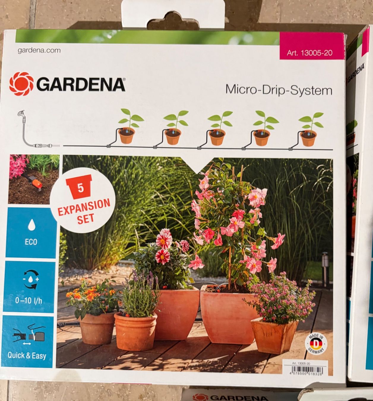 Vasi per fiori: Gardena Micro-Drip-Sytem Expension Set 4 3 Packungen – Usato da Birmenstorf AG venduto da Stef5413 2