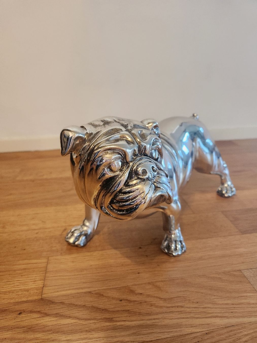 Statuette: 2 Silberne Bulldogge Dekofigur – Usato da Schlieren venduto da est_b2px 1