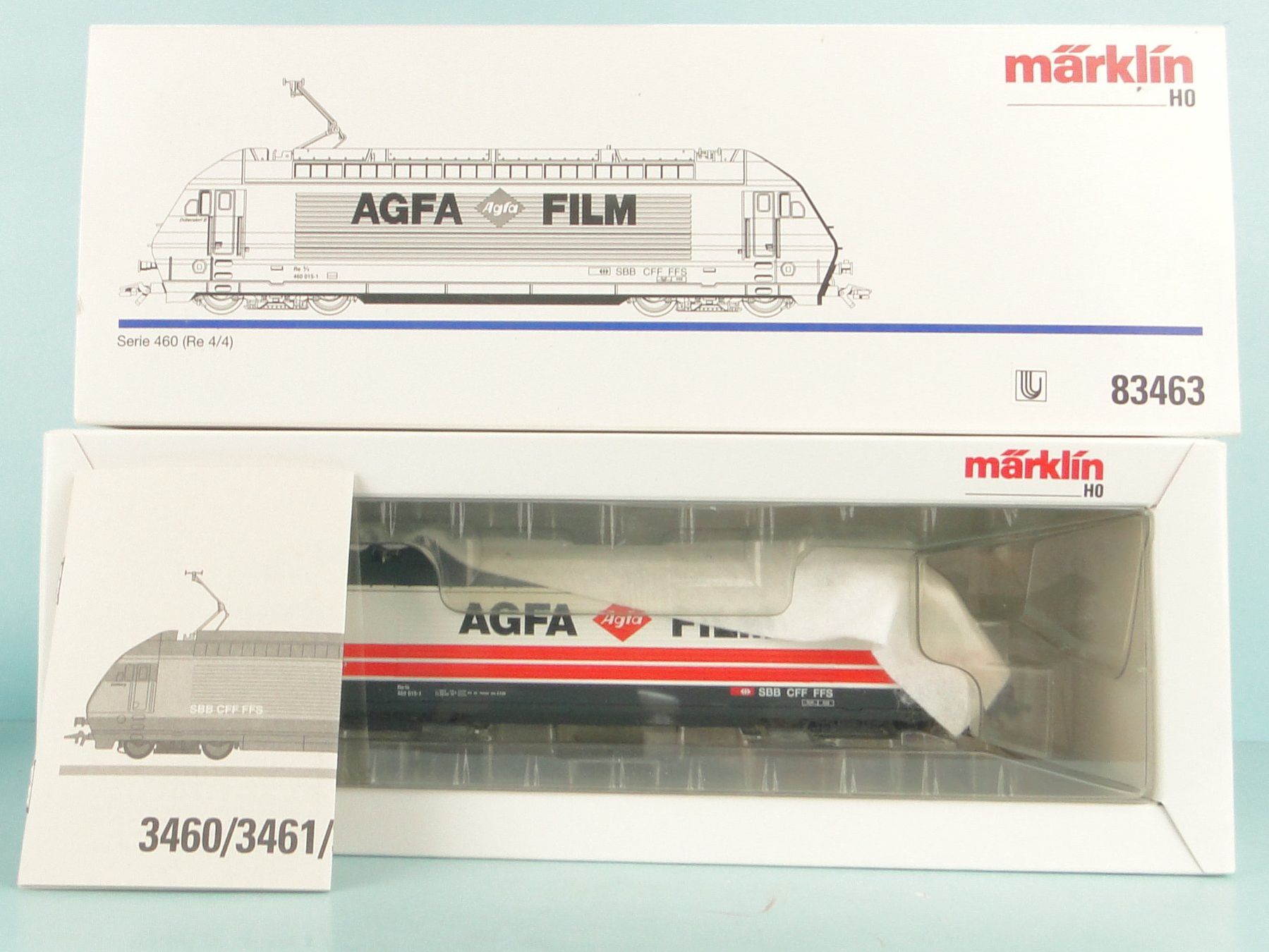 Märklin Modellini di ferrovie: Märklin 83463 SBB S460 AGFA – Usato da Bülach venduto da cann11 1