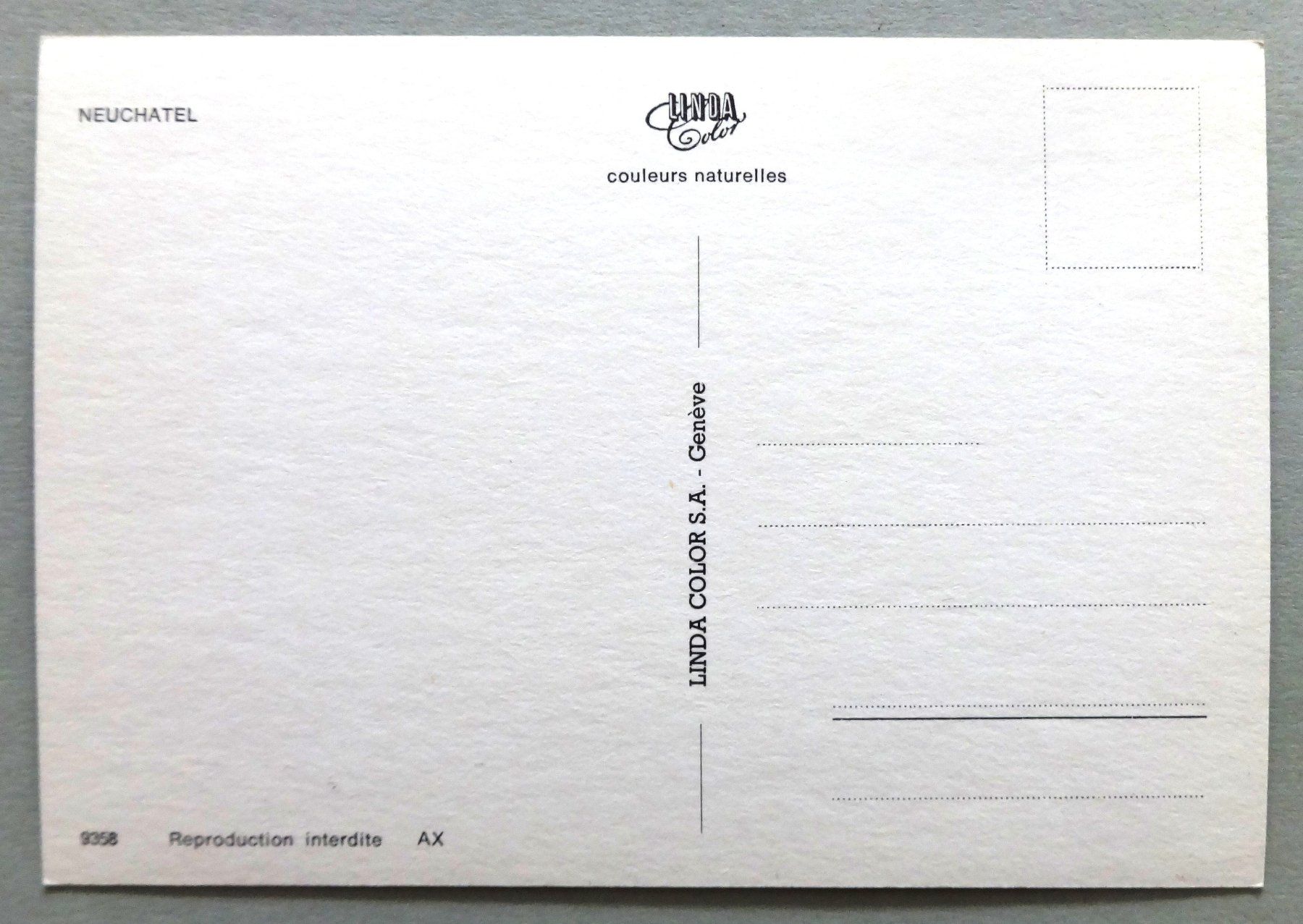 Cartes postales: Neuchâtel – D'occasion à Fétigny par Billy2miny 1