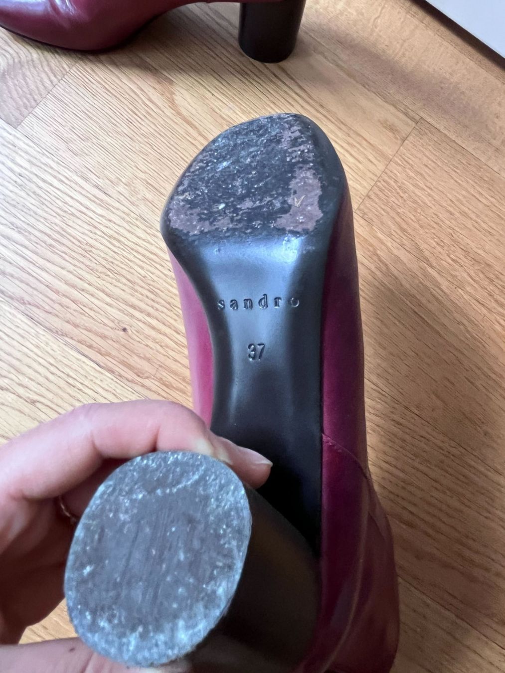 Sandro Scarpe da donna: Sandro burgundy leather boots (EU 37) – Nuovo (secondo la descrizione) da Zürich venduto da kry_85p7 2