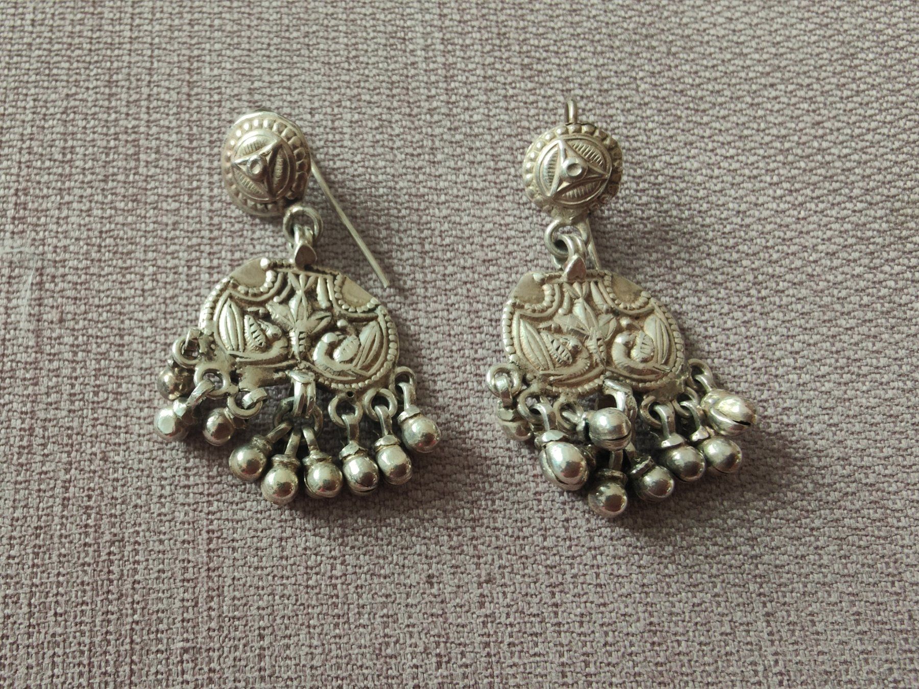 Boucles d'oreille: Indische Ohrhänger versilbert oder Silber – D'occasion à Thun par flower0211