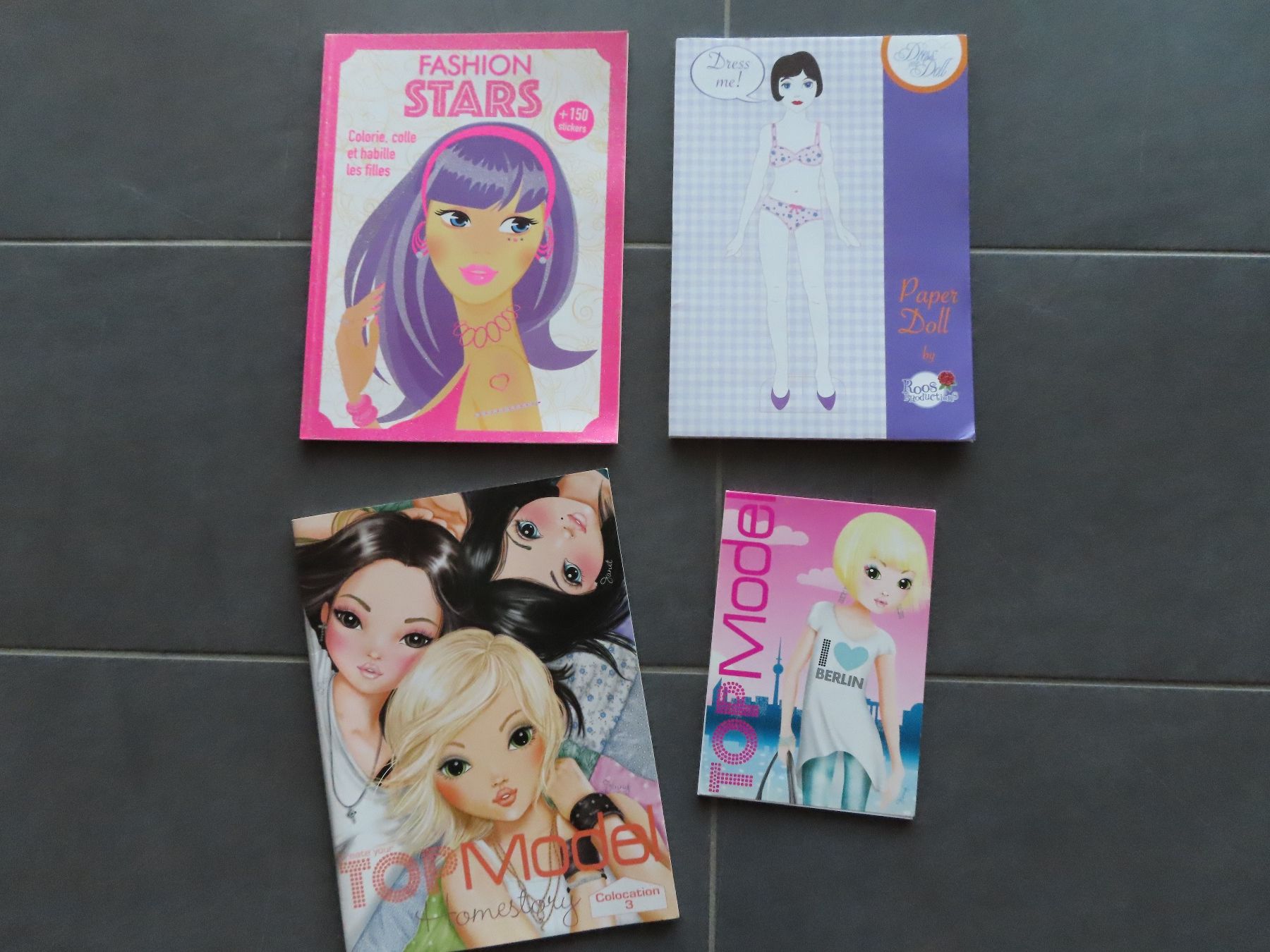 Bastelsets: 4x TOP MODEL coloriages – Gebraucht aus Wallenried von Asyano