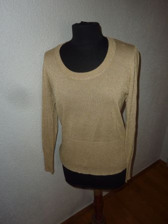 pull couleur doré mi-saison taille L marque ORSAY pour femme