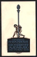 Augsburg, Grossstadtfeier 1911, Ganzsach