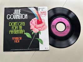JULIE COVINGTON tolle Don't cry for me Argentina Single Kult