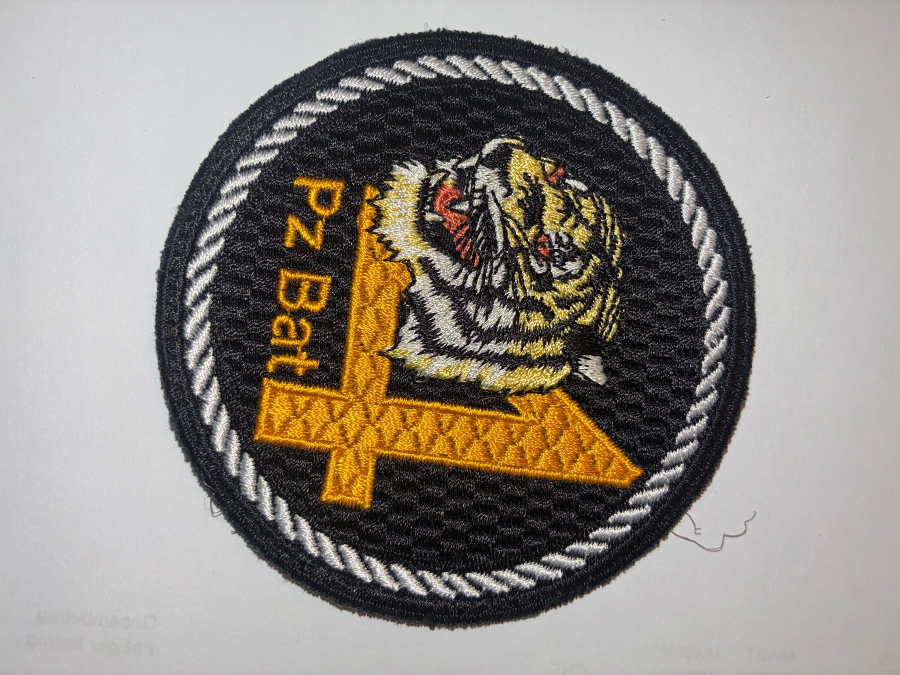 Schweizer Armee Toppe: Badge Pz Bat 4 Kp V – Usato da Oberiberg venduto da reimet