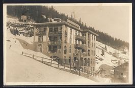 Foto-AK Davos, Sanatorium Dr. Wolfer im 