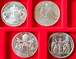 4 Stück Vatikan Medaille