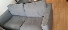 Grey two-seat sofa (IKEA VIMLE)