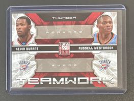 NBA Durant Westbrook 2009 Elite Teamwork Thunder /249