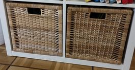 6x Aufbewahrungskorb aus Rattan Ikea Branäs