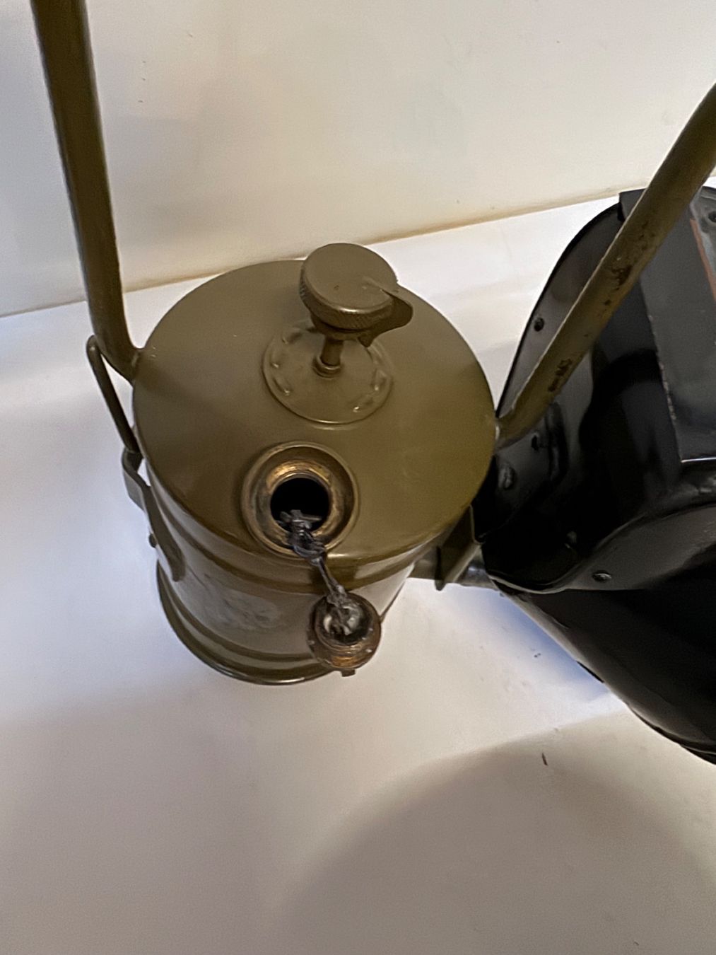 Lampade: Scheinwerfer Karbidlampe Karbidlaterne der Schweizer Armee – Usato da bad ragaz venduto da shopizol 8