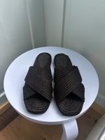 Sandalen Geflochten Schwarz Gr. 37 - Neu