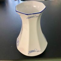 Winterling Bavaria Vase, Porzellan Vase, Weiss Blau