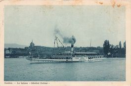 Genève, bateau GÉNÉRAL DUFOUR, circulée 1924