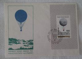 Polen  Ballonpost Brief Punchar Gordon-Bennetta