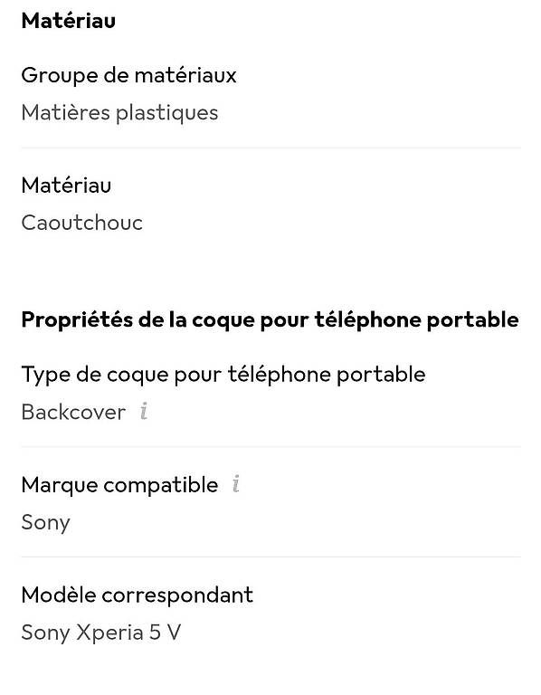 Sony Cover & Protezioni schermo: Coque de protection Sony Xperia 5V – Usato da Sion venduto da ABE25 2