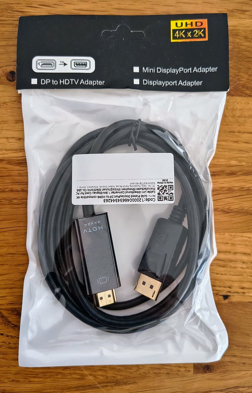 Cavi: N E U, Display-Port auf HDMI 4K Kabel mit 50% Rabatt – Nuovo e nell'imballaggio originale da Windisch venduto da Neclect 5