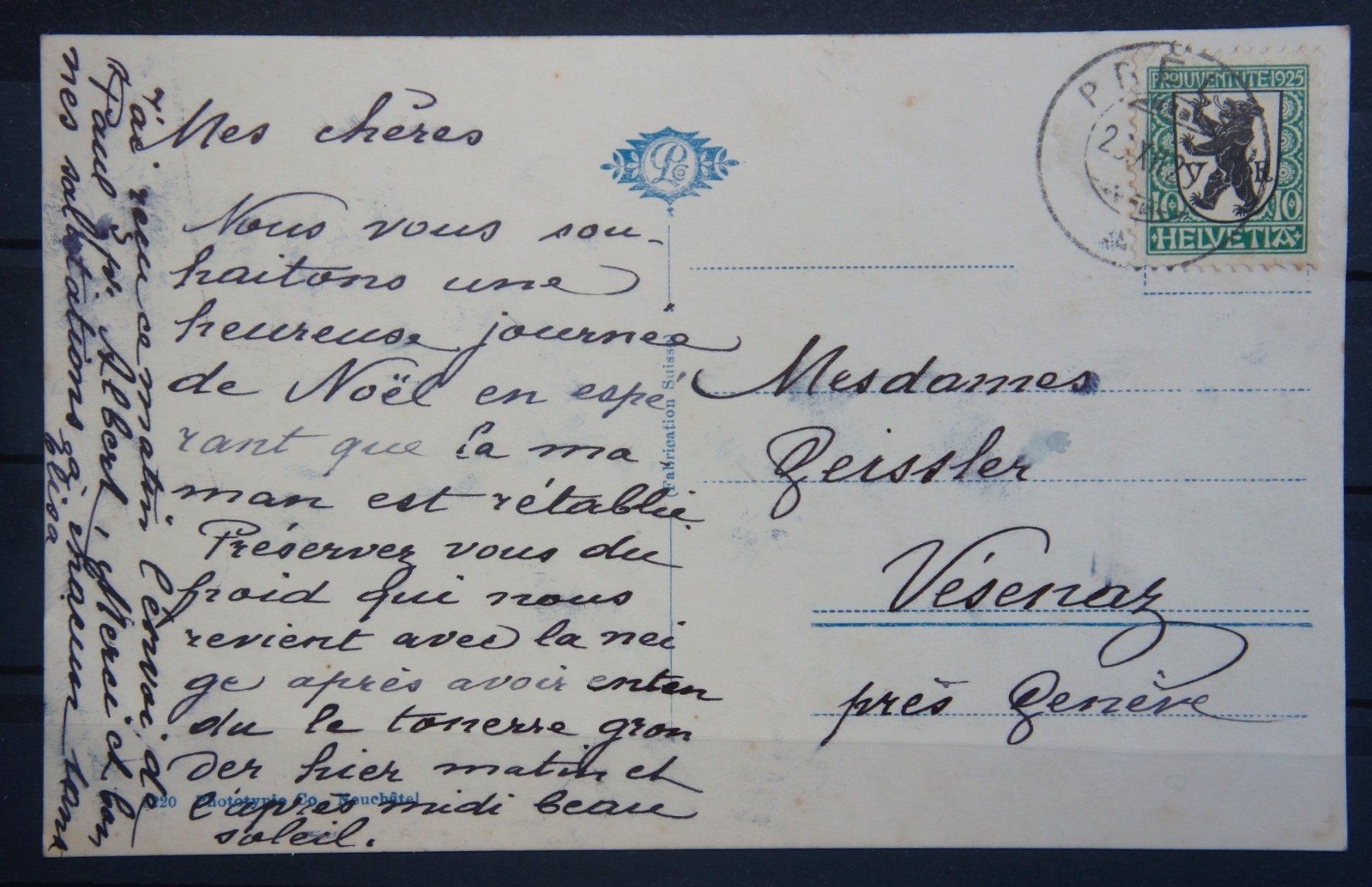 Tutti i francobolli: CH - Postkarte - nach Vésenaz mit J34 – Usato da Rombach venduto da VENTIS-Auktionen 1