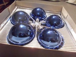 Weihnachtskugeln blau, 5 Stück