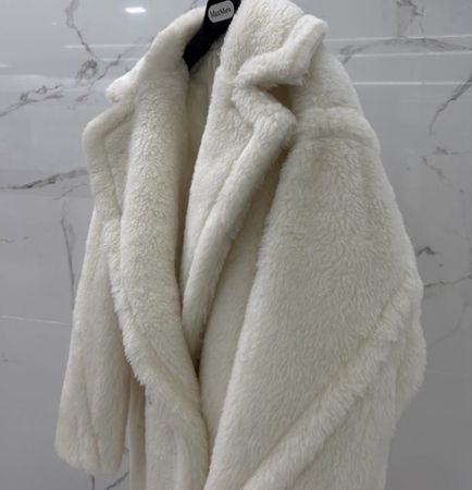 Max Mara Teddy Coat Creme Grösse S neuwertig