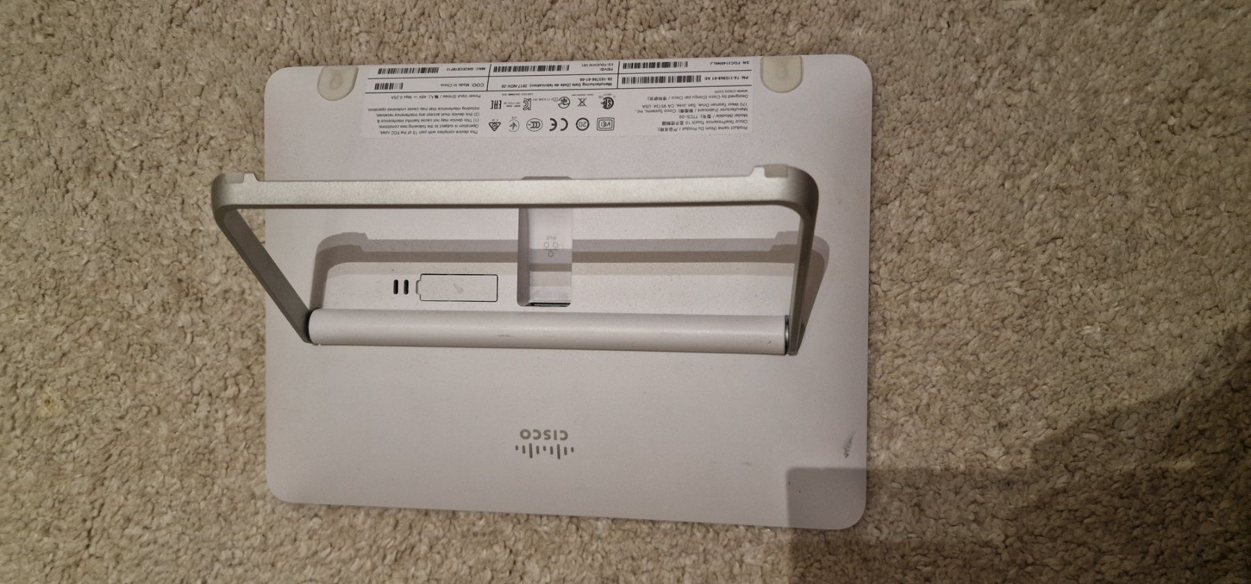 Sistema di controllo: Cisco TTC5-09 Telepresence Touch 10 Control Panel POE – Usato da Gerlafingen venduto da diotech 1