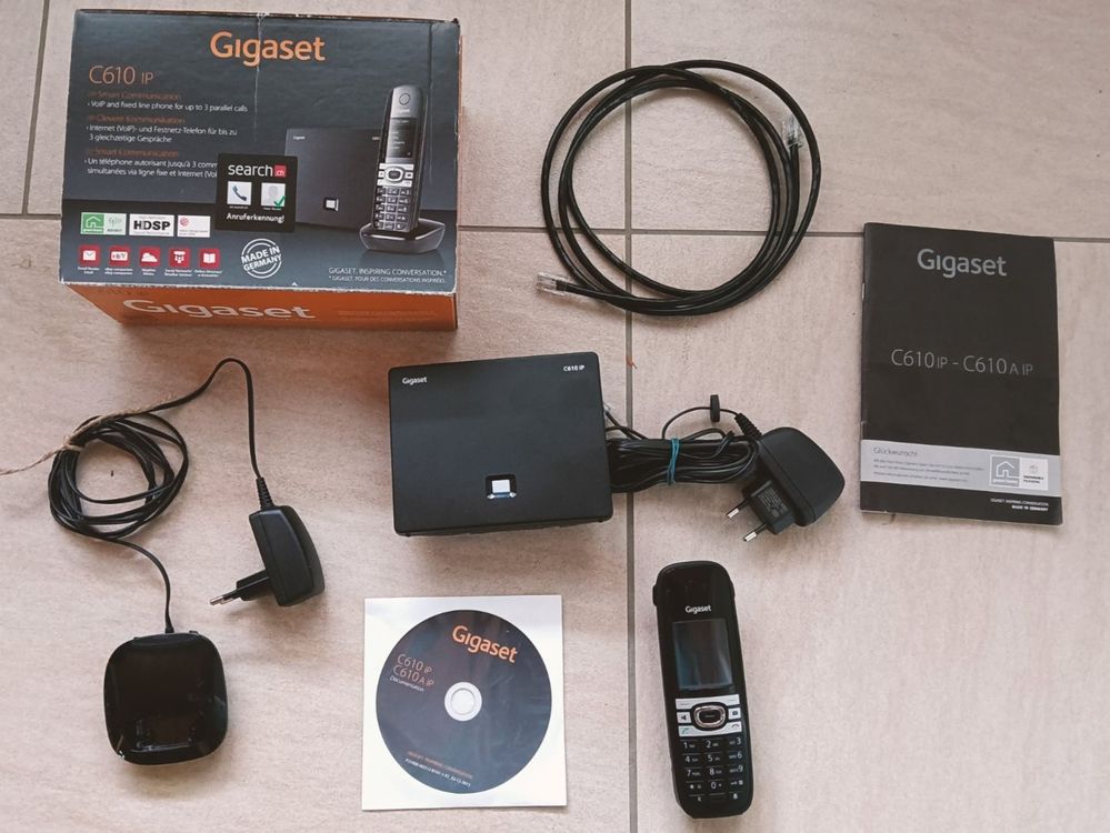 Gigaset Ladeschale für Mobilteil C59H C610H C610 C610A Pianoschwarz mit